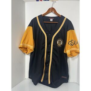 Vintage Grambling State University Tigers (GSU) Louisiana Baseball Jersey Size X